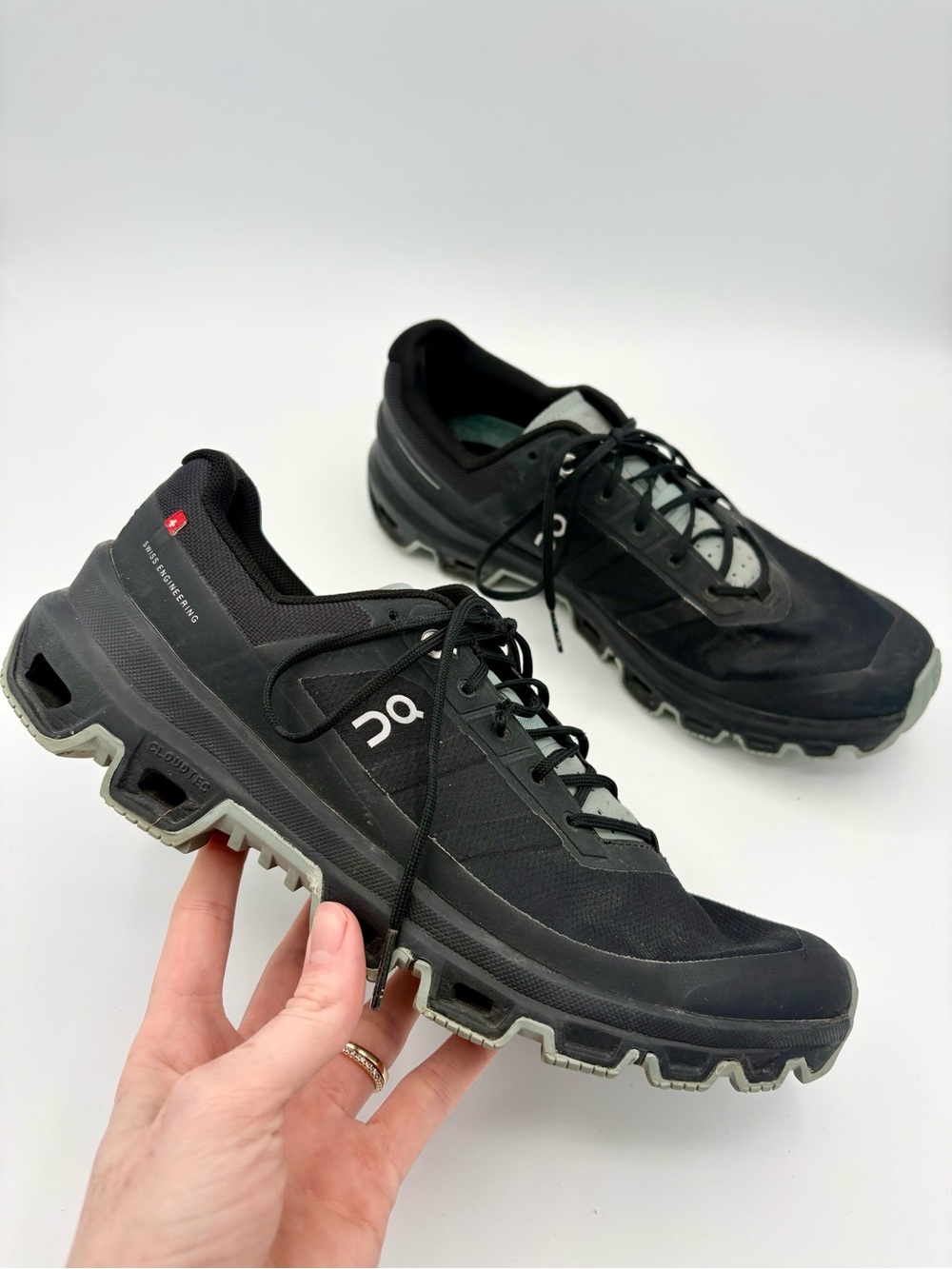 On Running Cloudventure Black/cobble Running Shoes Women’s Size 8.5 On Cloud